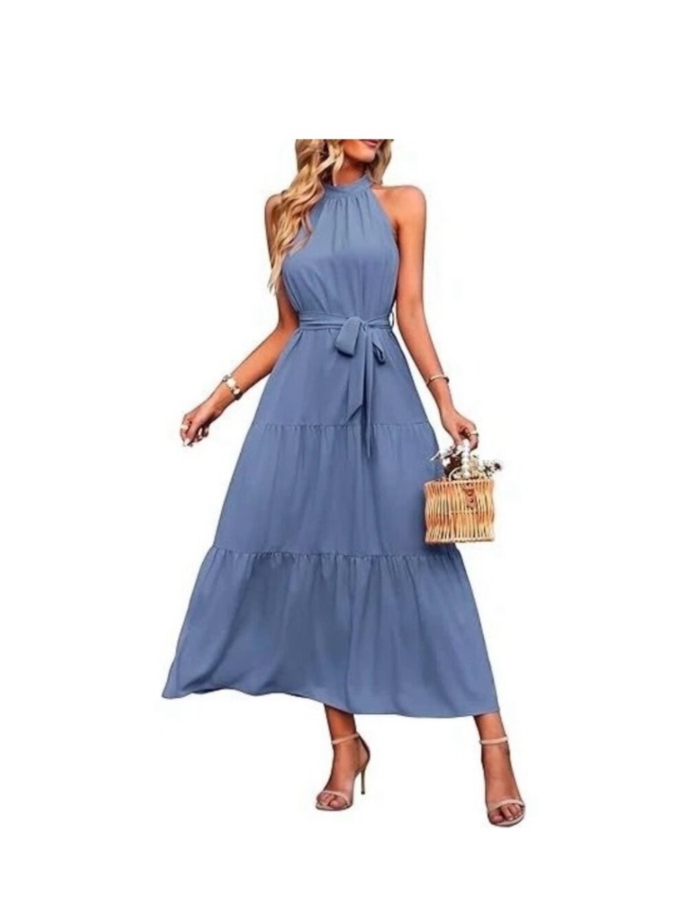 PRETTYGARDEN Women's Summer Floral
Maxi Sun Dress with Belt